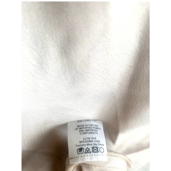 Show Me Your Mumu Tuscany Dress in Champagne Luxe Satin M - Picture 6 of 6